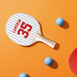 Vollständig bearbeitbare Farben Baseball Jersey St Tischtennis Schläger