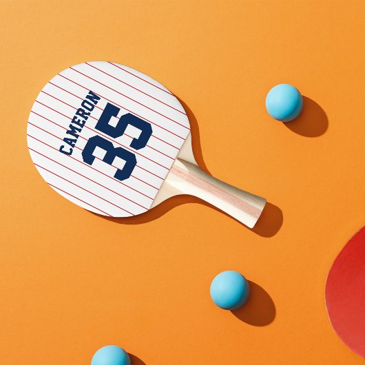 Vollständig bearbeitbare Farben Baseball Jersey St Tischtennis Schläger