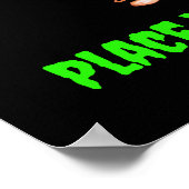 Vollständig bearbeitbare Halloween Cupcakes für Ca Poster (Ecke)