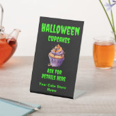 Vollständig bearbeitbare Halloween Cupcakes für Ca Sockelschild (In SItu)