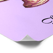 Vollständig bearbeitbare Hochzeitskuchen Poster (Ecke)