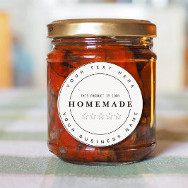 Vollständig bearbeitbare kleine Unternehmen HOMEMA Runder Aufkleber