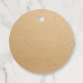 Vollständig bearbeitbare Kraft Beekeeper Honey Jar Geschenkanhänger (Rückseite)