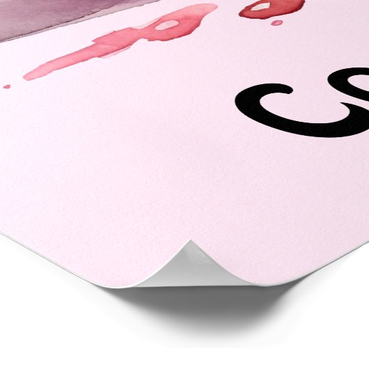 Vollständig bearbeitbare Macarons für den Cake Sto Poster (Ecke)