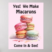 Vollständig bearbeitbare Macarons für den Cake Sto Poster (Vorne)