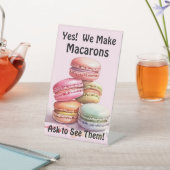 Vollständig bearbeitbare Macarons für den Cake Sto Sockelschild (In SItu)