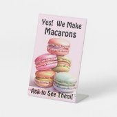 Vollständig bearbeitbare Macarons für den Cake Sto Sockelschild (Vorderseite)