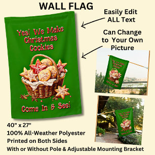 Vollständig bearbeitbare Weihnachtskekse Poster