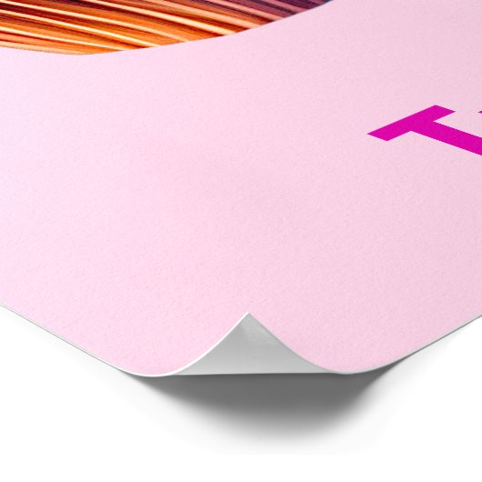 Vollständig bearbeitbares Cupcake Phrase & Cupcake Poster (Ecke)