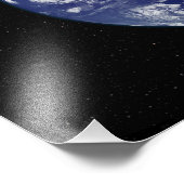 Vollständig beleuchtete Erde, zentriert auf Austra Fotodruck (Ecke)