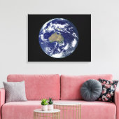Vollständig beleuchtete Erde, zentriert auf Austra Leinwanddruck (Insitu (Wohnzimmer))