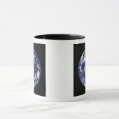 Vollständig beleuchtete Erde, zentriert auf Austra Tasse (Zentrum)