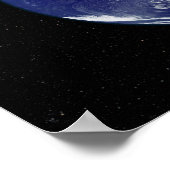 Vollständig beleuchtete Erde, zentriert auf Südame Poster (Ecke)