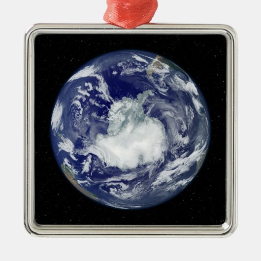 Vollständig beleuchtetes Vollbild Silbernes Ornament (Vorne)