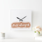 vollständig berechnet quadratische wanduhr (Zuhause)