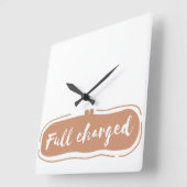 vollständig berechnet quadratische wanduhr (Winkel)