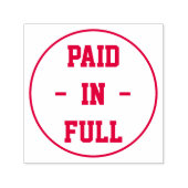 "VOLLSTÄNDIG BEZAHLT" innerhalb einer Circle Kontu Permastempel (Design)
