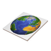 Vollständig die Erde mit topographischen Daten. Fliese (Seite)