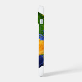 Vollständig die Erde mit topographischen Daten. iPhone 15 Hülle (Linke Seite)