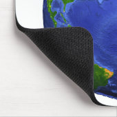 Vollständig die Erde mit topographischen Daten. Mousepad (Ecke)