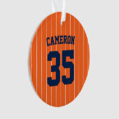 Vollständig editierbare Farben Baseball-Trikot-Str Ornament (Vorderseite)