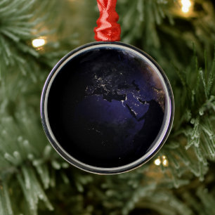 Vollständig erdacht, das die Lichter der Stadt Eur Ornament Aus Metall