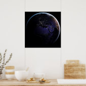 Vollständig erdacht, das die Lichter der Stadt Eur Poster (Küche)