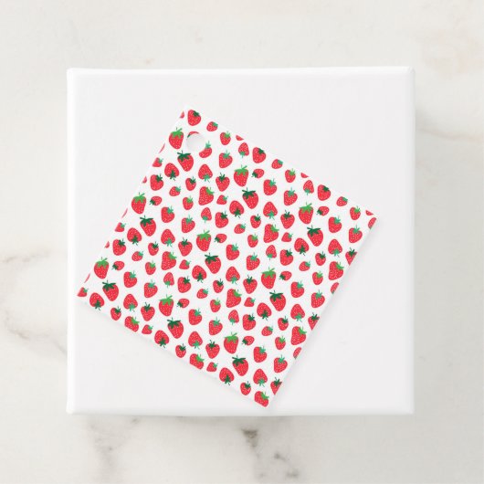 Vollständig Erdbeeren Geschenkanhänger (Beispiel)