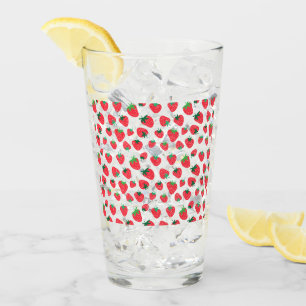 Vollständig Erdbeeren Glas