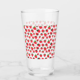 Vollständig Erdbeeren Glas
