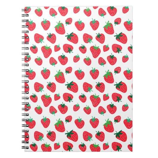 Vollständig Erdbeeren Notizblock (Vorderseite)