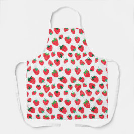 Vollständig Erdbeeren Schürze