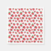 Vollständig Erdbeeren Serviette (Vorderseite)