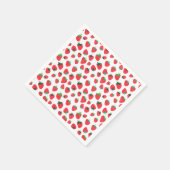 Vollständig Erdbeeren Serviette (Ecke)