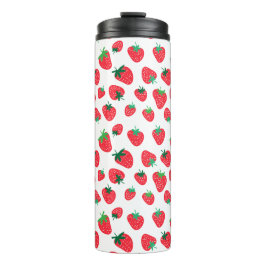 Vollständig Erdbeeren Thermosbecher