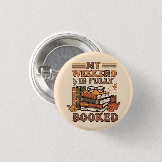Vollständig gebuchtes Wochenenddesign Button (Vorne & Hinten)