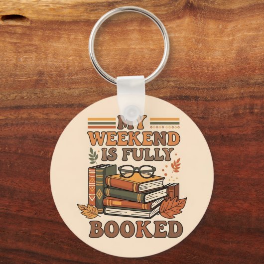 Vollständig gebuchtes Wochenenddesign Schlüsselanhänger (Vorderseite)
