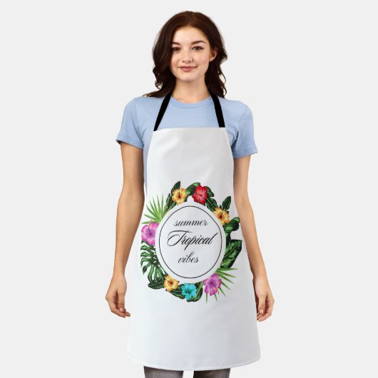 Vollständig gedruckte Schürze (Getragen)