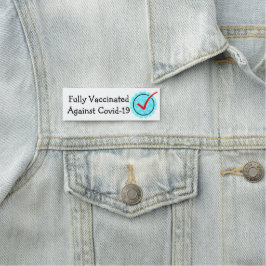 Vollständig gegen Covid-19 Name Tag geimpft Namensschild