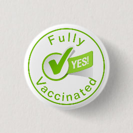 Vollständig gegen Covid 19-Taste geimpft Button