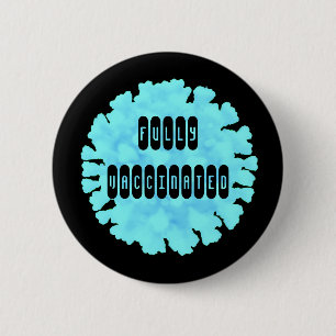 Vollständig gegen Covid 19-Taste geimpft Button