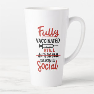 Vollständig geimpft antisoziale COVID-19-Impfstoff Milchtasse