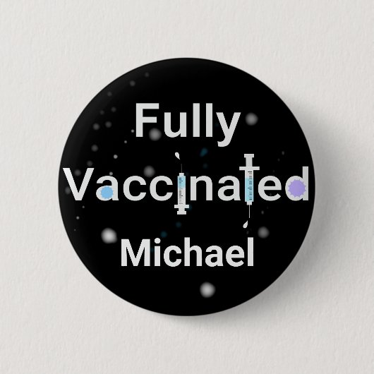 vollständig geimpft button (Vorderseite)