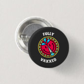 Vollständig geimpft button (Vorne & Hinten)