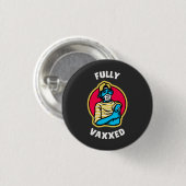 Vollständig geimpft button (Vorne & Hinten)