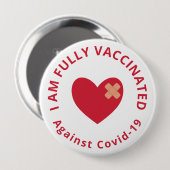 Vollständig geimpft button (Vorne & Hinten)