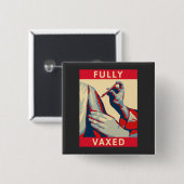 Vollständig geimpft button (Vorne & Hinten)
