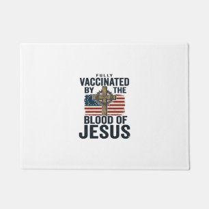 Vollständig geimpft durch das Blut Jesu Patriotisc Fußmatte
