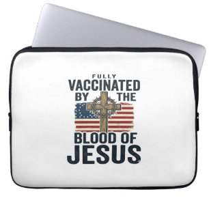Vollständig geimpft durch das Blut Jesu Patriotisc Laptopschutzhülle