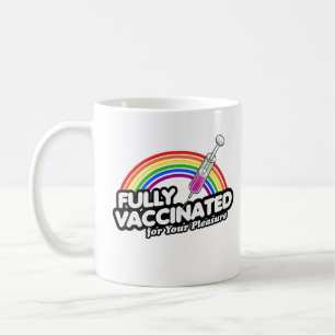 VOLLSTÄNDIG GEIMPFT FÜR IHR VERGNÜGEN KAFFEETASSE